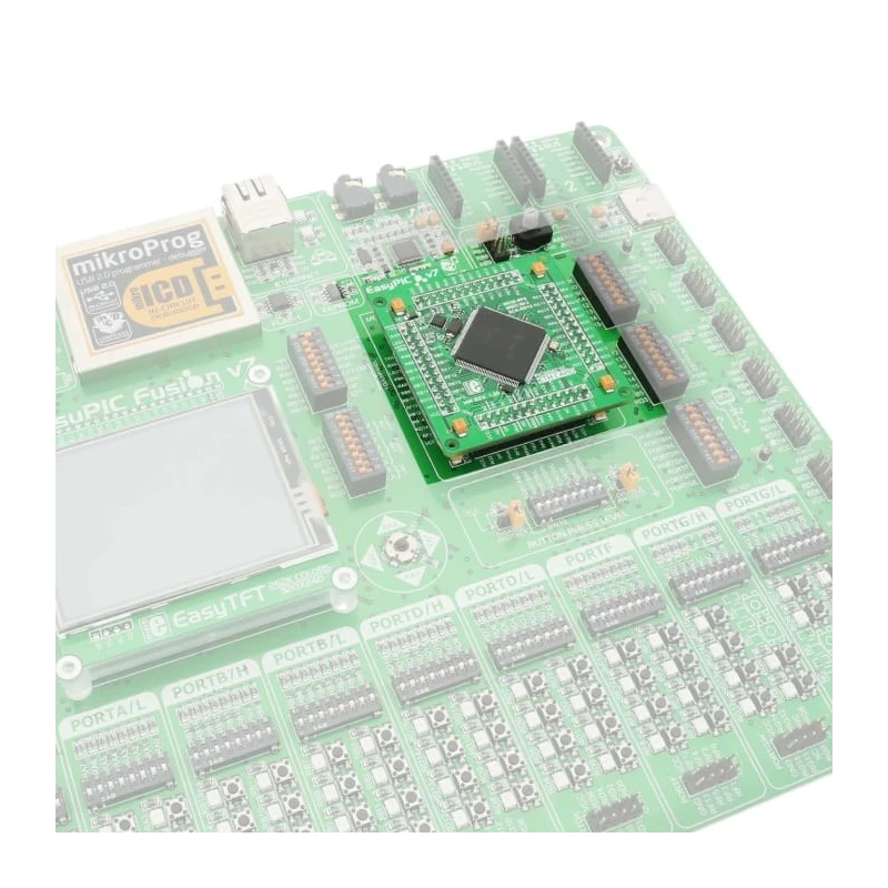 MikroElektronika Microcontroller Development Kit EasyPIC FUSION v7 MCU Add On Board MIKROE-2558