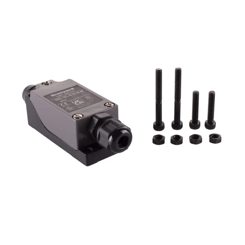 Honeywell Technologies SZL-VL Series Plunger Limit Switch, SPDT Contact, IP67 Metal Housing, 380V AC, 10A SZL-VL-S-D-N-M