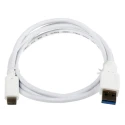 RS PRO IC Socket USB Cable Male USB Type A to Male USB 3.1 USB Type C White 1 m 144-8617