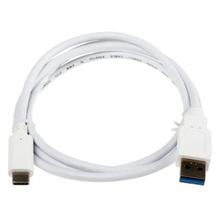 RS PRO IC Socket USB Cable Male USB Type A to Male USB 3.1 USB Type C White 1 m 144-8617