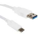 RS PRO IC Socket USB Cable Male USB Type A to Male USB 3.1 USB Type C White 1 m 144-8617