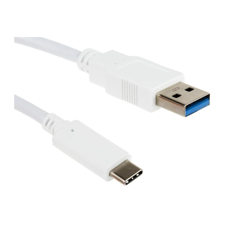 RS PRO IC Socket USB Cable Male USB Type A to Male USB 3.1 USB Type C White 1 m 144-8617