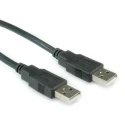 Roline IC Socket USB Cable Male USB Type A to Male USB Type A USB 2.0 Black 3 m 11.02.8930-100