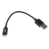RS PRO IC Socket USB Cable Male USB Type A to Male Lightning Connector USB 2.0 Black 150mm 144-8587