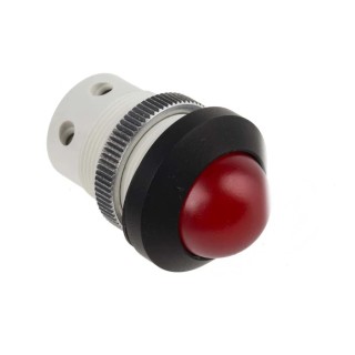 Signal Construct Red LED Panel Mount Indicator 22 mm Screw Termination IP67 SMRD22038