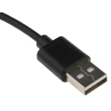 RS PRO IC Socket USB Cable Male USB Type A to Male Lightning Connector USB 2.0 Black 150mm 144-8587