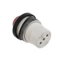 Signal Construct Red LED Panel Mount Indicator 22 mm Screw Termination IP67 SMRD22038