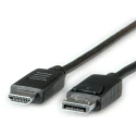 Roline Male DisplayPort to Male HDMI Polyvinyl Chloride DisplayPort Cable 2 m 11.04.5781-10