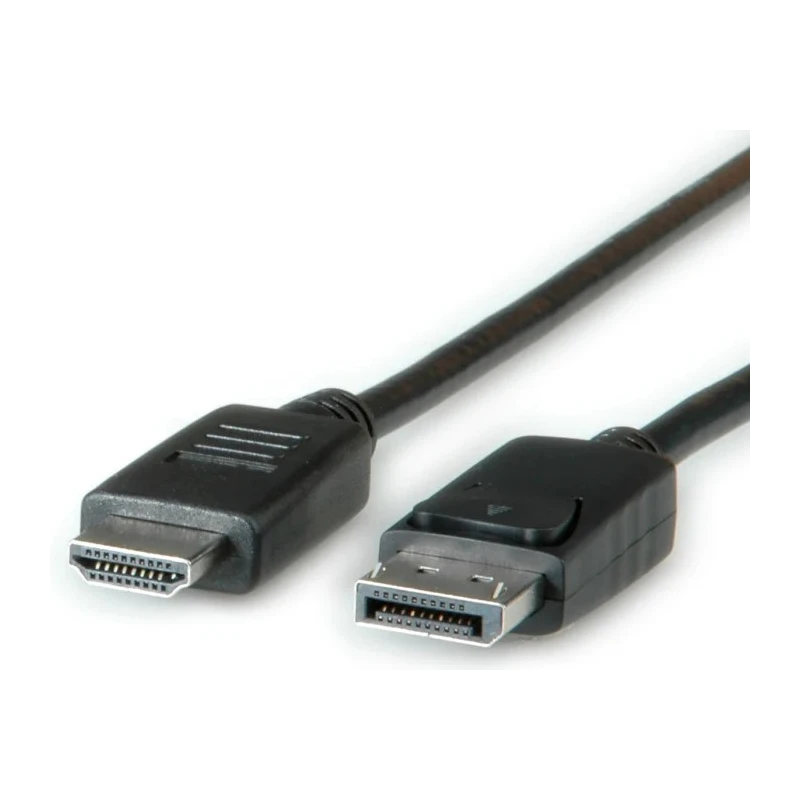 Roline Male DisplayPort to Male HDMI Polyvinyl Chloride DisplayPort Cable 1 m 11.04.5780-10
