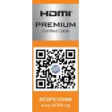 Roline Premium Series High Speed 2 m Male HDMI to Male HDMI Cable, Black 11.04.5802-10