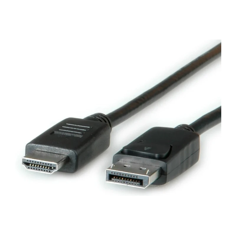 Roline Male DisplayPort to Male HDMI Polyvinyl Chloride DisplayPort Cable 4.5m 11.04.5783-10