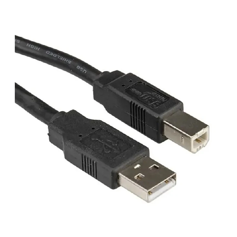 Roline IC Socket USB Cable Male USB Type A to Male USB Type B, USB 2.0 Standard, Black, 4.5 m 11.02.8845-100