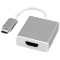 Roline USB 3.1 Female USB Type C to Female HDMI Adapter Silver 100mm 12.03.3210-10