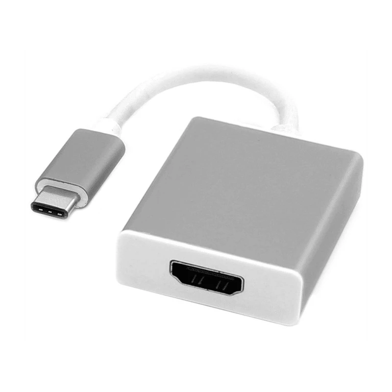 Roline USB 3.1 Female USB Type C to Female HDMI Adapter Silver 100mm 12.03.3210-10