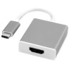 Roline USB 3.1 Female USB Type C to Female HDMI Adapter Silver 100mm 12.03.3210-10