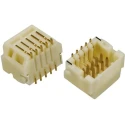 Hirose DF20 Series Right Angle Surface PCB Header, 10 Contacts, 1 mm Pitch, 2 Row, Shrouded 