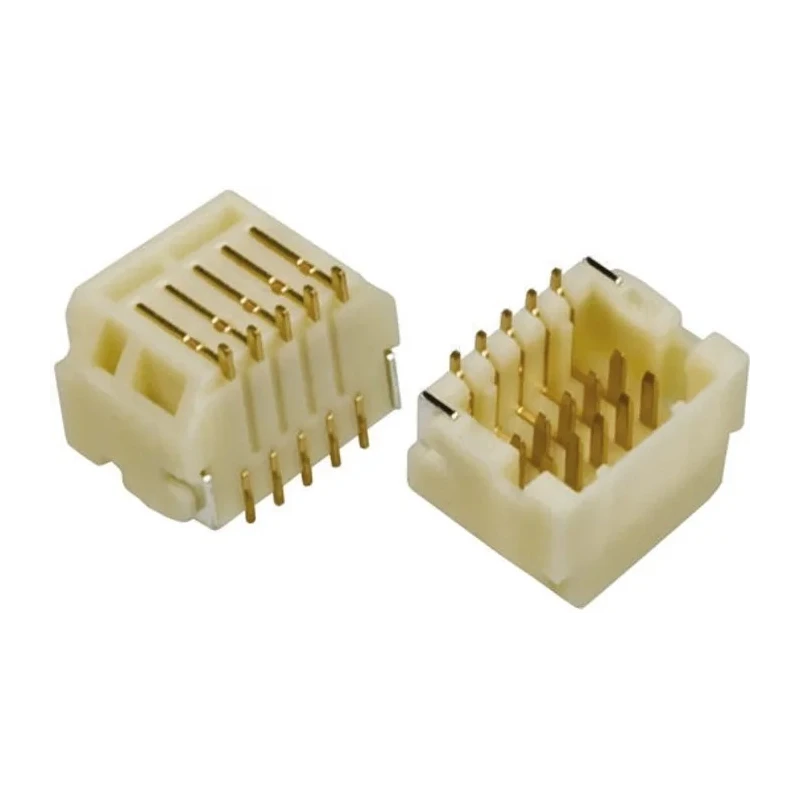 Hirose DF20 Series Right Angle Surface PCB Header, 10 Contacts, 1 mm Pitch, 2 Row, Shrouded 