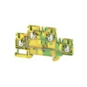 Weidmüller A Series DIN Rail Terminal Block Yellow Green 2-Level 2.5mm² 24A 800V Push-in 1547680000