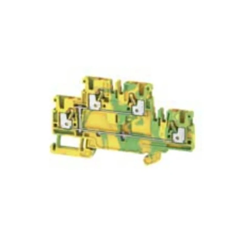 Weidmüller A Series DIN Rail Terminal Block Yellow Green 2-Level 2.5mm² 24A 800V Push-in 1547680000