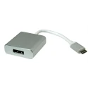 Roline USB Type C to DisplayPort Adapter 4K x 2K Resolution Aluminium Housing Model 12.03.3220-10