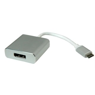 Roline USB Type C to DisplayPort Adapter 4K x 2K Resolution Aluminium Housing Model 12.03.3220-10