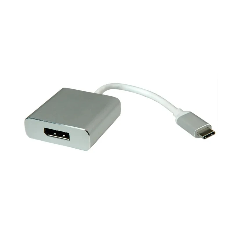 Roline USB Type C to DisplayPort Adapter 4K x 2K Resolution Aluminium Housing Model 12.03.3220-10