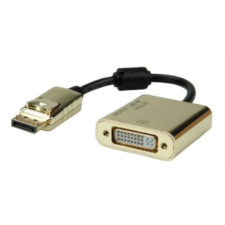 Roline 1 port Mini DisplayPort to DVI Adapter 150 mm Length 4096 x 2160 pixel Maximum Resolution 12.03.3175-10