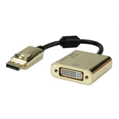 Roline 1 port Mini DisplayPort to DVI Adapter 150 mm Length 4096 x 2160 pixel Maximum Resolution 12.03.3175-10