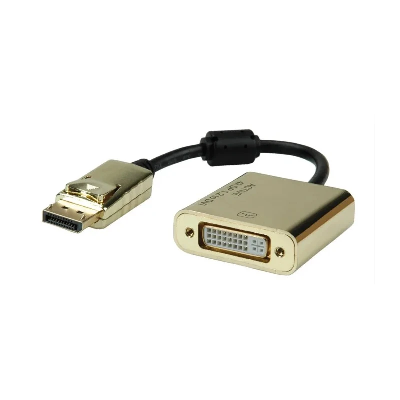 Roline 1 port Mini DisplayPort to DVI Adapter 150 mm Length 4096 x 2160 pixel Maximum Resolution 12.03.3175-10