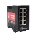 RS PRO Unmanaged 8 Port Ethernet Switch 10/100 Mbps DIN Rail Mount IP-20 Metal Case 144-8674