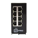RS PRO Unmanaged 8 Port Ethernet Switch 10/100 Mbps DIN Rail Mount IP-20 Metal Case 144-8674