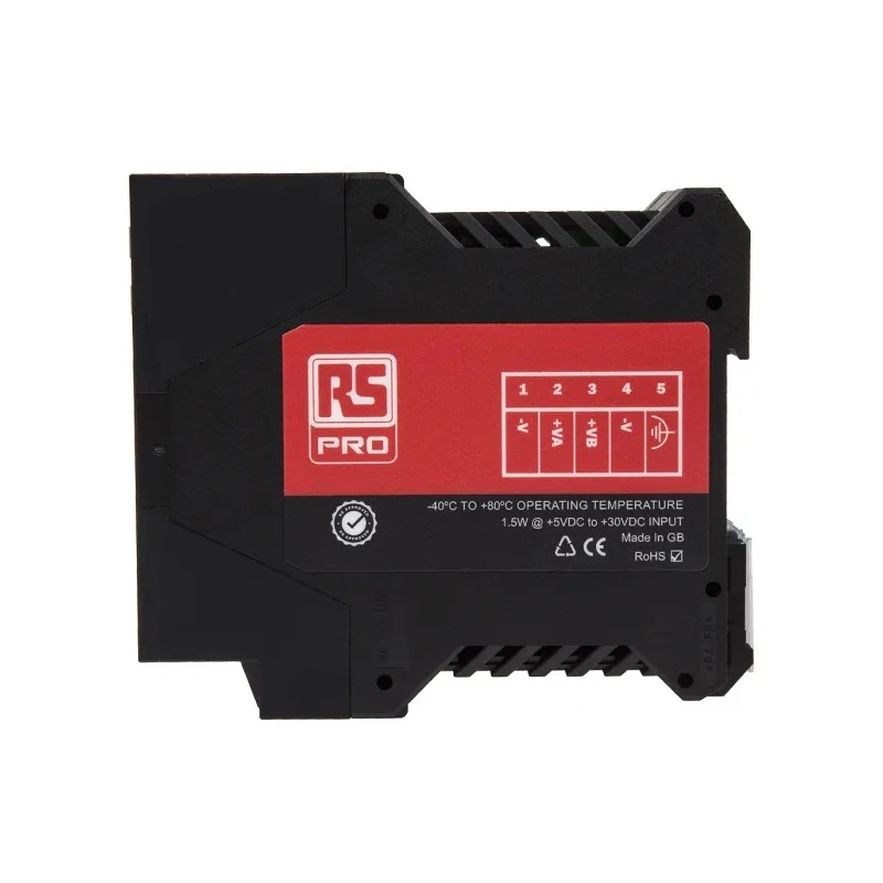 RS PRO Unmanaged 8 Port Ethernet Switch 10/100 Mbps DIN Rail Mount IP-20 Metal Case 144-8674