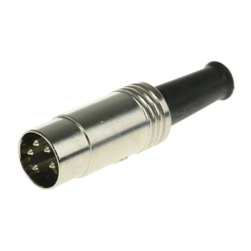 Lumberg 5 Pole Straight Standard DIN Plug Shielded Cable Male 60V AC 4A 0131 05-1