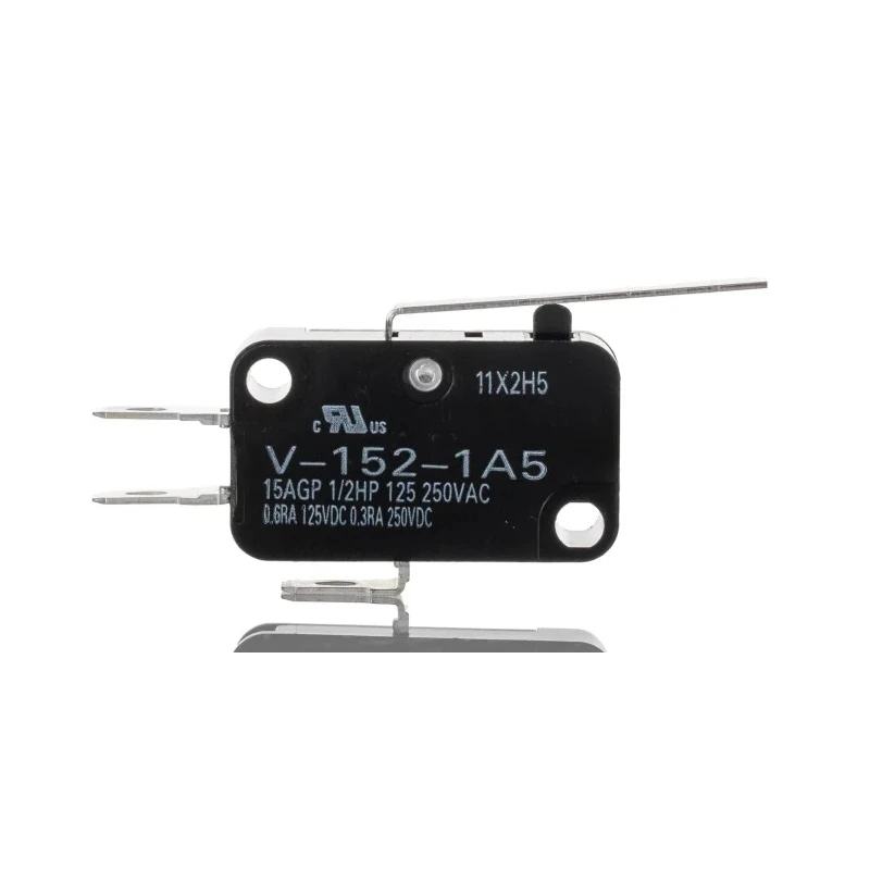 Omron Hinge Lever Micro Switch, Solder Terminal, 15A, 250 V ac, SPDT, IP40 V-152-1A5