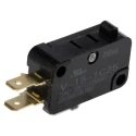Omron Pin Plunger Micro Switch, Tab Terminal, 15 A, 250 V AC, SPDT, IP40 V-15-1C25
