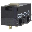 Omron Ultra Subminiature Pin Plunger Micro Switch, Solder Terminal, 100mA, 30 V dc, SPDT, IP40 D2F-01-D