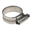 RS PRO Stainless Steel Hex Screw Worm Drive Hose Clip 12 mm Band Width 22-30 mm ID 145-0269