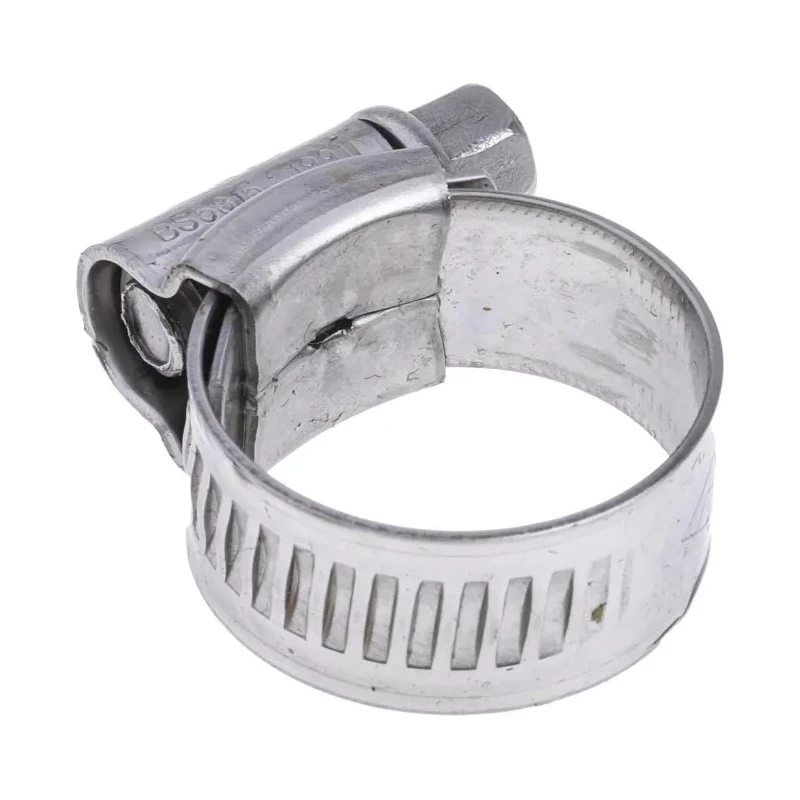 RS PRO Stainless Steel Hex Screw Worm Drive Hose Clip 12mm Band Width 16-22mm ID 145-0267