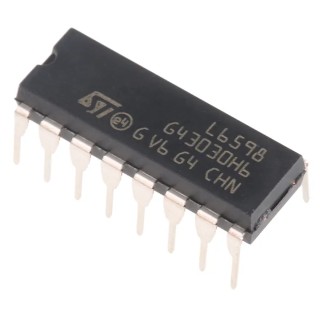 STMicroelectronics 16-Pin PDIP PWM Controller Half Bridge Resonant 400 kHz 16.6V L6598