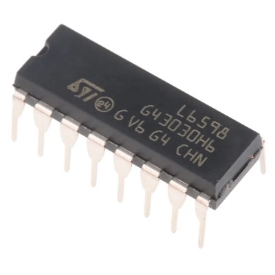 STMicroelectronics 16-Pin PDIP PWM Controller Half Bridge Resonant 400 kHz 16.6V L6598