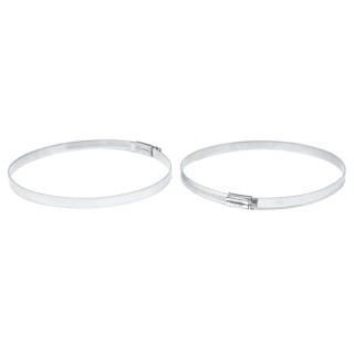 RS PRO Stainless Steel Worm Drive Hose Clip 12mm Width 130-160mm ID Zinc Plated Hex Screw 145-0285