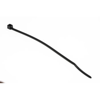 HellermannTyton Non-Releasable Cable Tie 100 mm Length x 2.5 mm Width Black Polyamide 66 T18R-PA66-BK 111-01910 T18R-PA66-BK