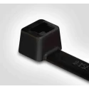 HellermannTyton Non-Releasable Cable Tie 100 mm Length x 2.5 mm Width Black Polyamide 66 T18R-PA66-BK 111-01910 T18R-PA66-BK