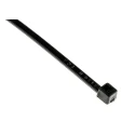 HellermannTyton Non-Releasable Cable Tie 100 mm Length x 2.5 mm Width Black Polyamide 66 T18R-PA66-BK 111-01910 T18R-PA66-BK