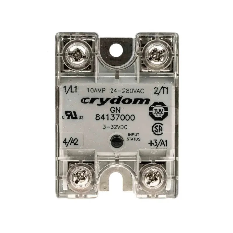 Crydom 8413 Series Solid State Relay Panel Mount, 10 A Load Current, 280 V AC Load, 32 V DC Control 84137000