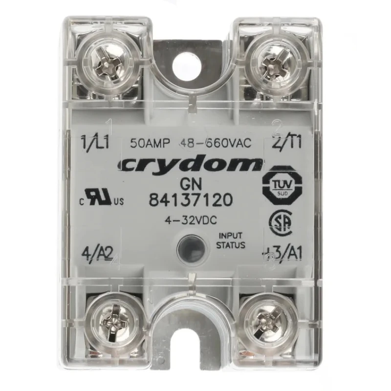 Crydom 8413 Series Solid State Relay, 50A Load, Panel Mount, 660V AC Load, 32V DC Control 84137120