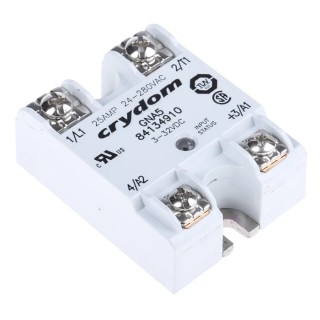 Crydom Solid State Relay Panel Mount 25 A Load, 280 V AC Load, 32 V DC Control 84134910