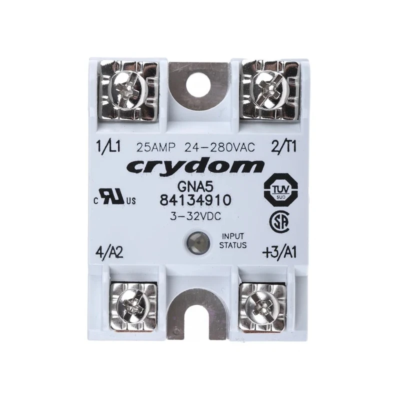 Crydom Solid State Relay Panel Mount 25 A Load, 280 V AC Load, 32 V DC Control 84134910
