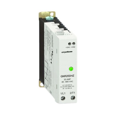 Crydom GNR Series Solid State Relay 20 A Load DIN Rail Mount 600 Vrms Load 32V dc Control GNR20DHZ