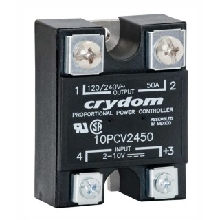 Crydom PCV Series Solid State Relay, Panel Mount, 15 A Load, 280 Vrms Load, 2-10 V dc Control 10PCV2415